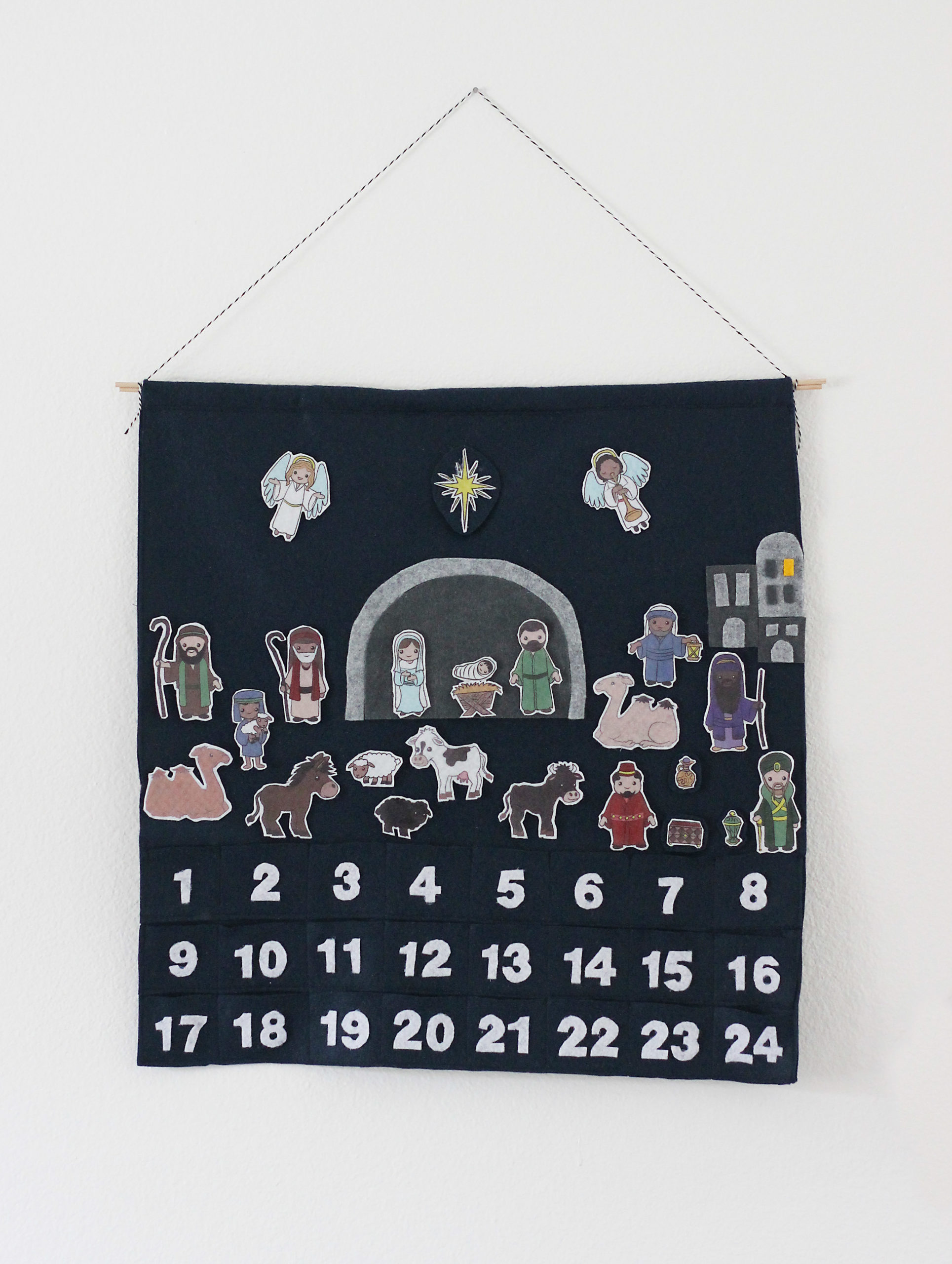 Nativity Advent Calendar McKenzie Sue Makes